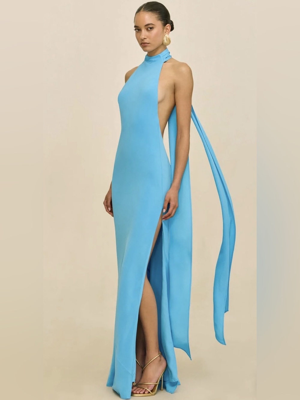 cult gaia Doe Gown Ibi Blue sz 8